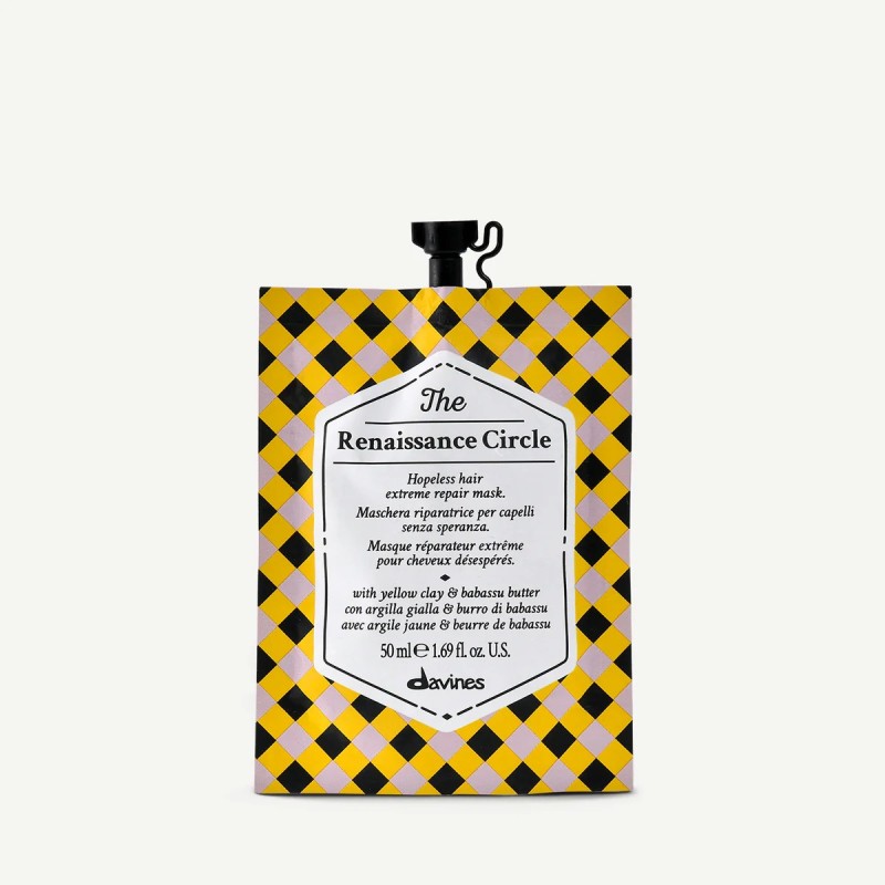 Davines The Renaissance Circle Masque réparateur pour cheveux très abîmés 50 ml Davines The Renaissance Circle Masque réparateur pour cheveux très abîmés 50 ml