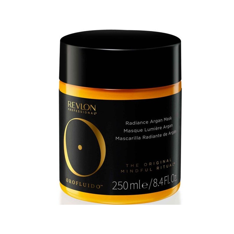 revlon orofluido masque soin lumière argan cheveux secs  250 ml