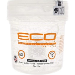 Eco styler gel coiffant krystal soutien et volume formule légère anti-démangeaison pour tous types de cheveux 236 ml