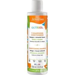 activilong actikids ti shampoing conditionneur mangue amande douce cheveux bouclés à crépus 250ml
