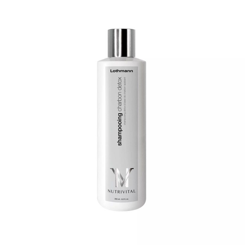 lothmann paris shampooing détox à base de charbon apaisant et de kératine 250ml