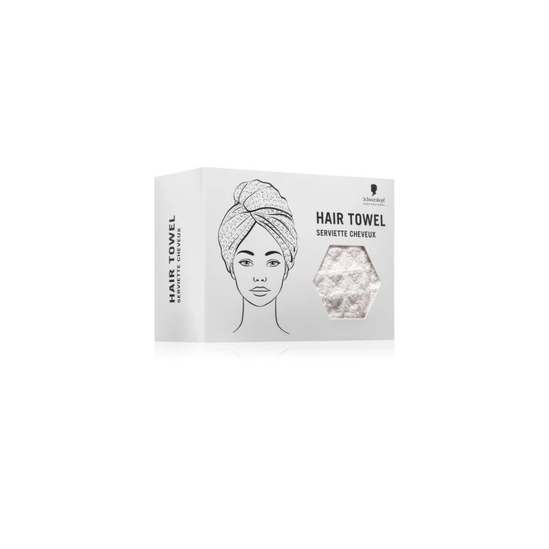 Schwarzkopf hair towel blanc serviette pour cheveux en microfibre