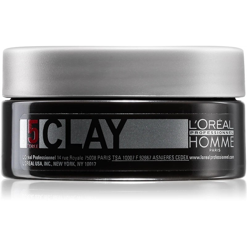 L’Oréal professionnel homme 5 force clay argile texturisante fixation forte 50 ml