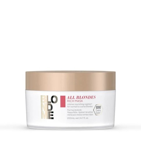 schwarzkopf professional blondme all blondes masque riche 200 ml