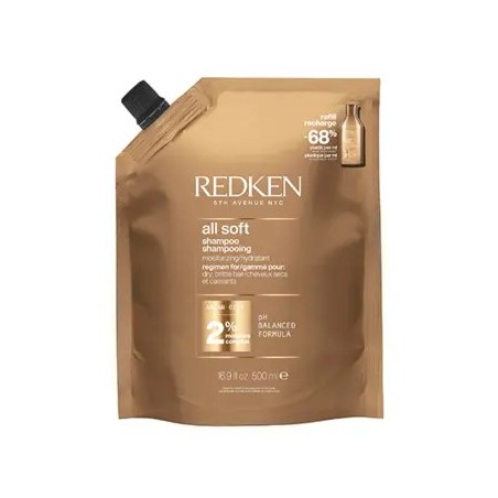 redken recharge shampooing hydratant all soft 500ml