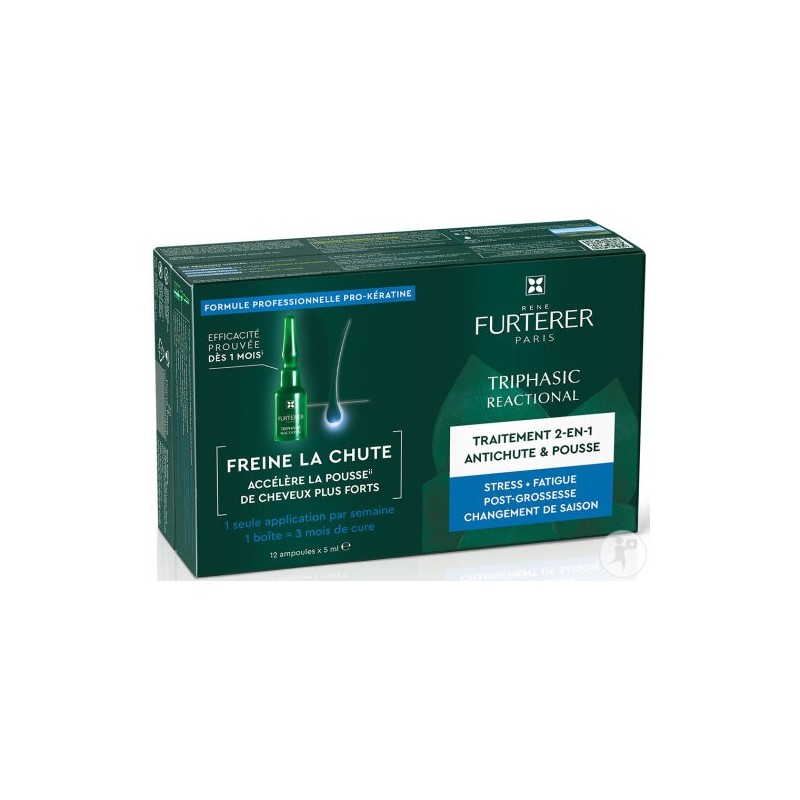 Rene Furterer triphasic reactional traitement 2 en 1 12x5ml