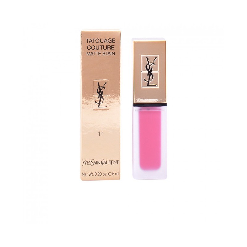 Yves Saint Laurent vernis à lèvre Tatouage Couture 11 Mat satin rose illicite 6ml