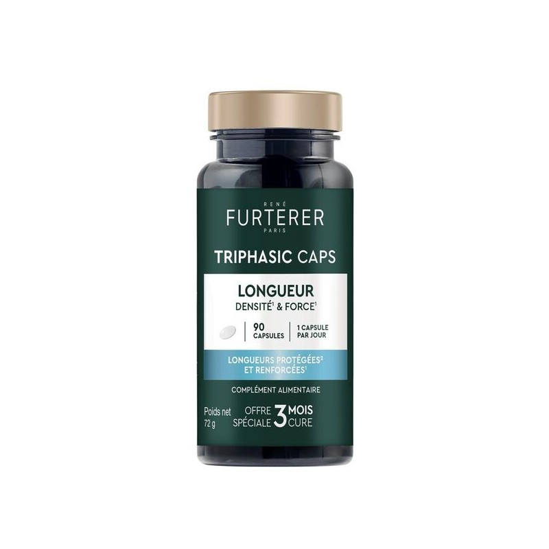 rené furterer triphasic caps longueur densité & force 90 capsules