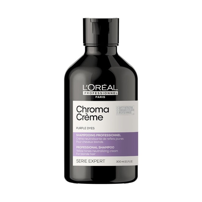 Shampoing Neutralisant Reflets Jaunes Chroma Crème L'Oréal 300 ml