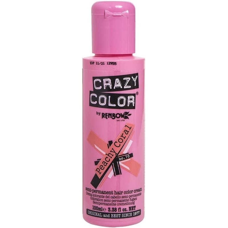 crazy color 70 peachy coral 100 ml