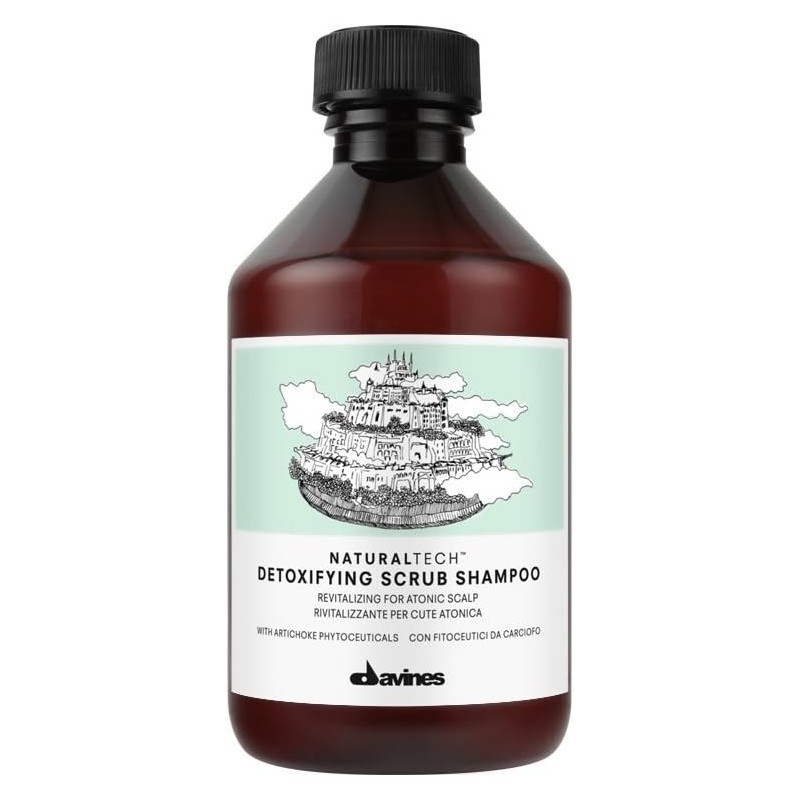 davines naturaltech detoxifying scrub shampoo 250ml