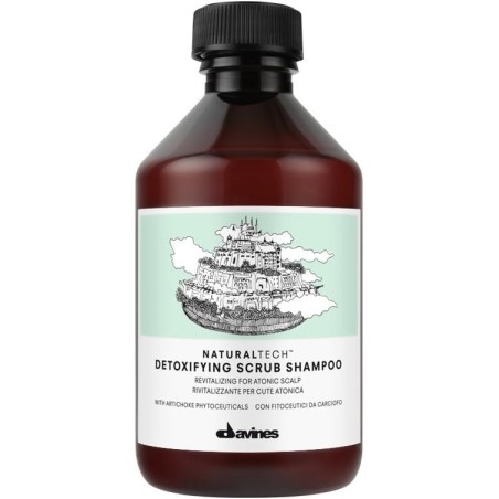 davines naturaltech detoxifying scrub shampoo 250ml