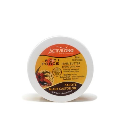 Activilong paris- actiforce beurre capillaire sapote black castor oil 100 ml