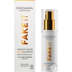 mádara fake it healthy glow serum autobronzant flacon pompe 30ml